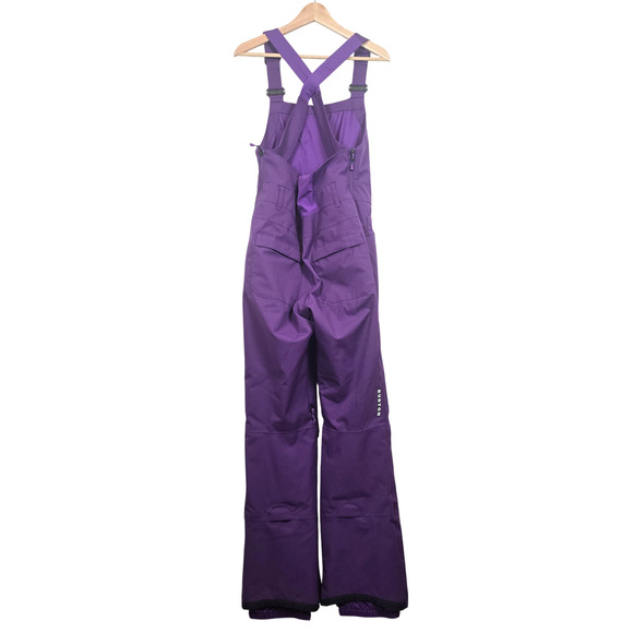 Burton Womens Size L Avalon Bib Ski Snowboard Snow Pants Imperial Purple - Picture 4 of 4